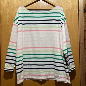 Talbots Striped Boatneck Shirt